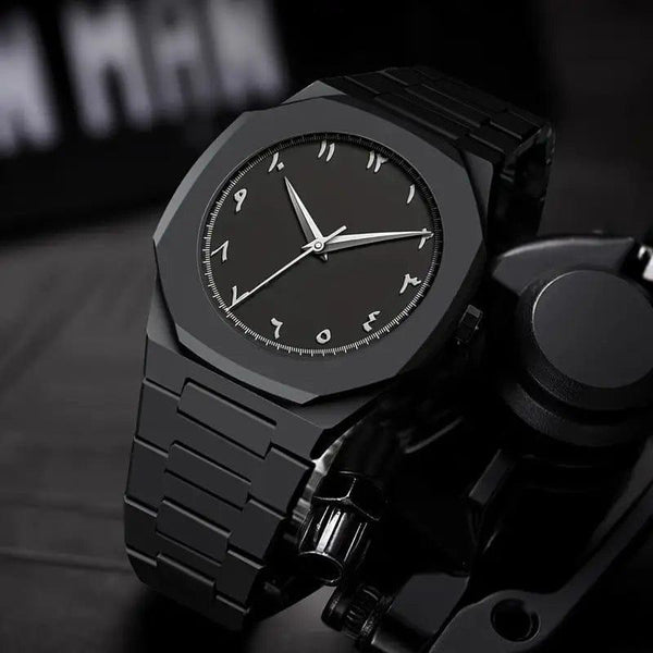 Men's Aluminum Chain Watch - 1 Pc Quartz Movement